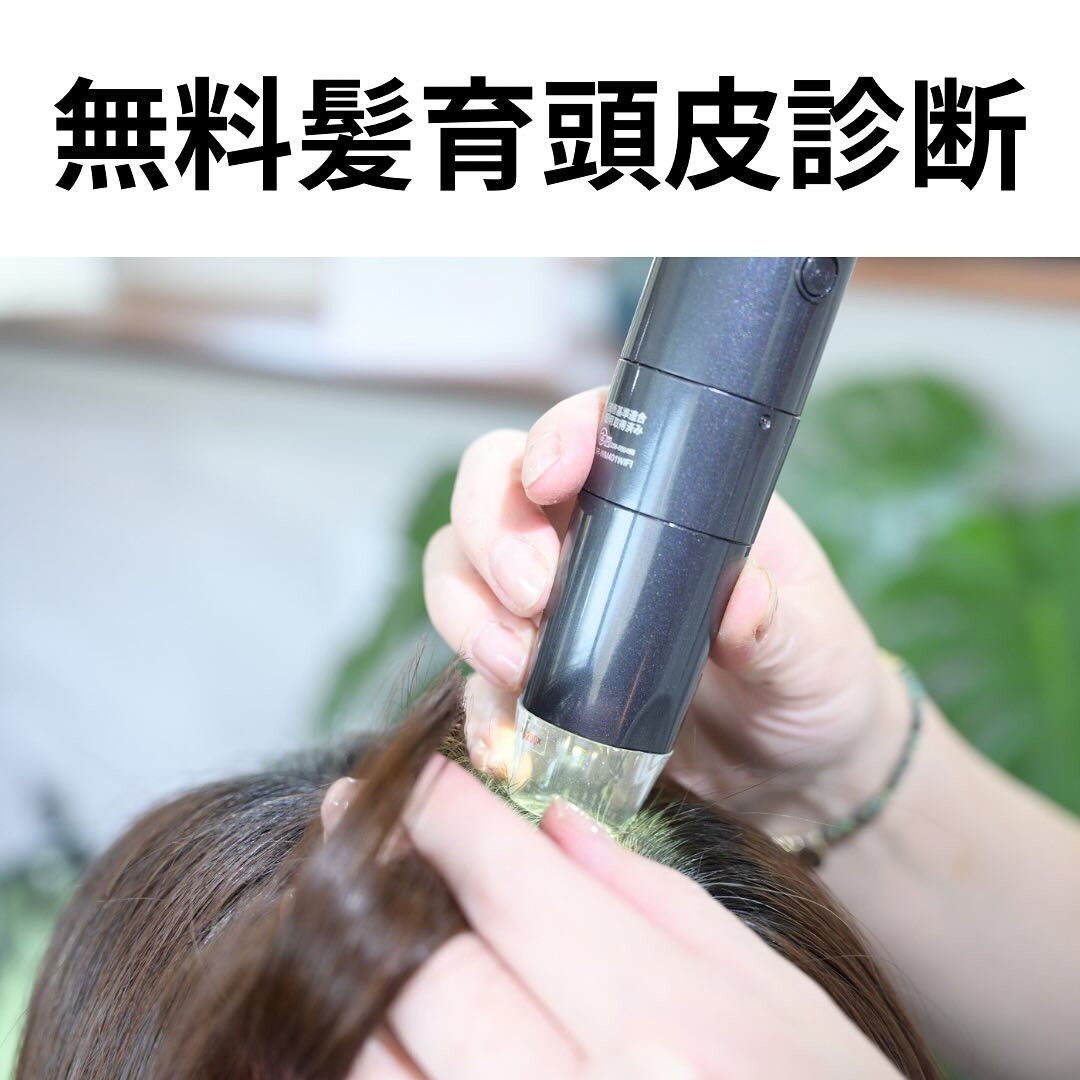 【無料髪育頭皮診断のご案内】